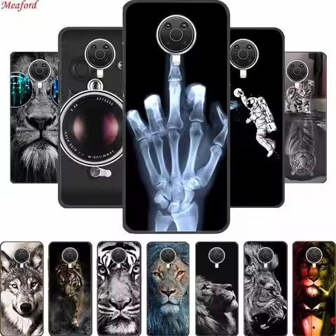 For Nokia G20 G10 Case Wolf Lion Black Silicon Soft Back Cover Case For Nokia G50 X20 X10 G10 G20 Ph