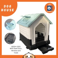 Plastic Dog House With Steel Door, Window and Toilet BHHD-1001