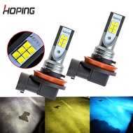 Car led fog light H8 H9 H11 led drl white ice blue gold yellow