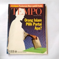 Majalah TEMPO No.5 Mar 2004 Cover ORANG ISLAM PILIH PARTAI APA