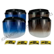【ODI】2 Tone 3 Buttons Helmet Visor Cermin Helmet (For SGV/MS88/NS88)