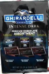 COSTCO好市多代購(GHIRARDELLI 鷹牌 黑巧克力片綜合包,有60％,72％,86％的黑巧克力,543克)