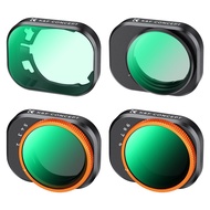 ชุดฟิลเตอร์แนวคิด K & F สำหรับ DJI Mini 4 Pro 4เลนส์กรองแสงพร้อม ND2-32เคลือบนาโน28ชั้น (1-5หยุด) +