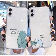 For Huawei Nova 8i 3i 7i 5T 2i 4e P50 P40 P30 P20 Pro mate 30 y9s y7a y9 2019 Cute Dinosaur Couple T