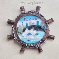 Fridge Magnet Fridge Magnet Sydney Country Souvenir Steering WheelAUSTRALIA