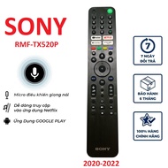 Điều khiển tivi Sony giọng nói rmf-tx520p hàng sịn remote tv sony thông minh tx520p tương thích các 