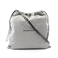 【二手】BALENCIAGA單肩包/購物袋，帶防塵袋，貨號811608，灰色皮革，男士，二手
