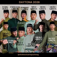 (FREE SAMPIN)NEW DESIGN 2026 EDITION BAJU MELAYU ELRAH EXCLUSIVE DAYTONA SLIMFIT GREEN (2)