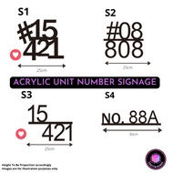 Unit Number | Pesonalised  Unit Number Signage
