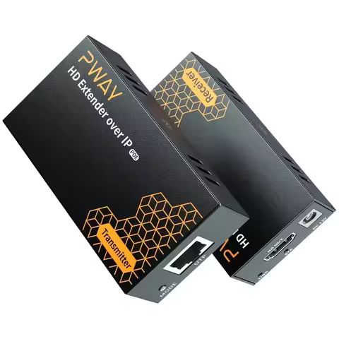 150M HDMI Extender Over IP POE Extender Via Cat6 Rj45 Ethernet Network HDMI USB Over UTP/STP 1080P 6