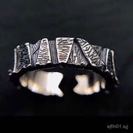 Hot  Vintage Retro Hip-Hop Style Men's Single Ring Trendy Personality Anti-Taiwan Silver Open Ring88