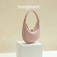 Songmont Luna bag Small Size Spring/Summer Cowhide Crescent Bag  Single Shoulder Crossbody Handbag WITH BOX SO999999-0221