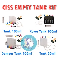 DIY CISS kit with cover ecotank system 4colors for"canon/HP printer