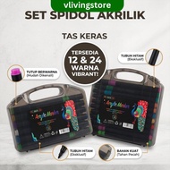 Markers (12 Sets / 24 Sets) | Colorful Single Head Acrylic Market Marker Sketch