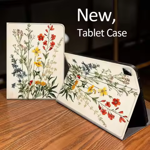 Vintage Floral Illustration Case For Xiaomi Mi Redmi Pad 2 4 5 7S 6S 6 7 8 Plus SE Pro K 2025 inch 8