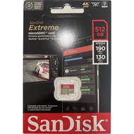 SanDisk 512GB 512G microSDXC Extreme 190MB microSD SD 4K Memory Card