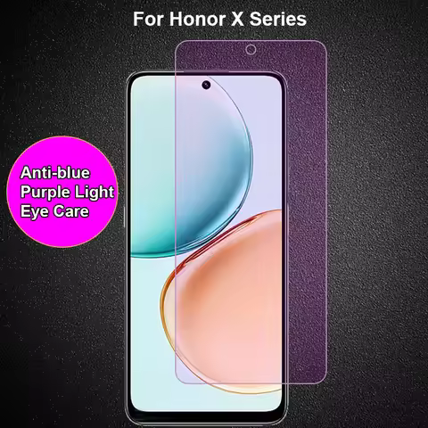 For Honor X9c X9d X8c X8b X8a X7d X7c X6c X6 Plus Smart Anti blue Purple Light Ray Eye Care Tempered