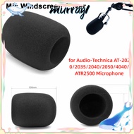 MURRAY Mic Windscreen Cover, Flocked Sponge Foam Replacement Microphone Pop Filter, Windproof Pop Fi