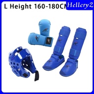 [Hellery2] Taekwondo Sparring Gear Set with Shin Guards Footgear for Taekwondo Sparring