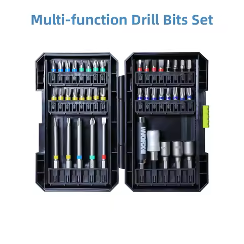 Worx WA1626 WA1626.1 WA1149 Drill Bits Set with Phillips Hexagon Torx Extend Rod Twist Sleeve Hole B