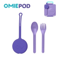 Omie Pod ช้อนส้อม พร้อมสายคล้อง ใช้กับกล่องข้าว Omie