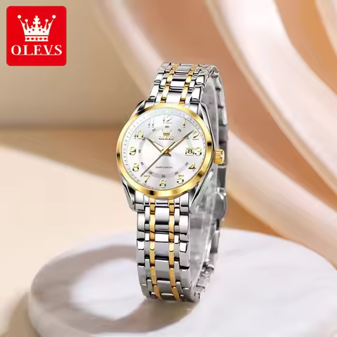 Watches OLEVS Woman OLEVS 3666 Woman Watches Original Quartz Watch Waterproof Luminous Watches For W