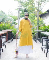 Terbaru Long Tunik Wanita Jumbo Combed // Tunik Model DM3 // Long Tunik Wanita Hits Kekinian Terbaru