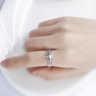 Cincin Mode Korea dua potong titanium cincin mahkota wanita dilepas