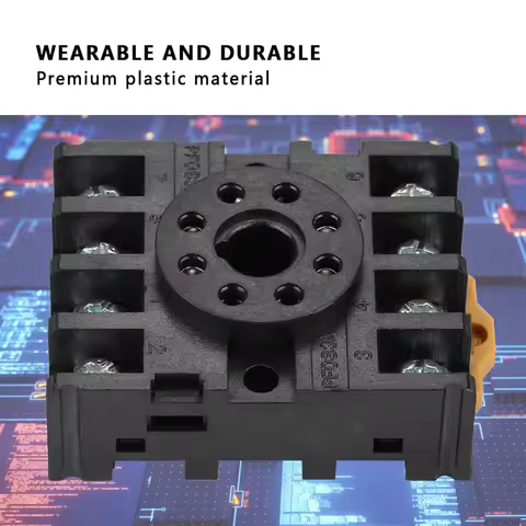 PF083A 8 Pins Power Relay Base Socket for MK2P AH3 Time Relay 8 Pins Relay Base