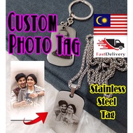 Custom Photo Tag,Custom Photo Keychain,Custom Photo Necklace,Custom Gambar Rantai Kunci,Custom Gamba