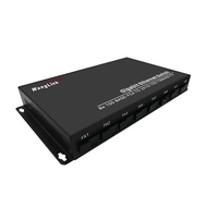 Wanglink 100M 8 Fiber Port +2 Ethernet RJ45 Port Single Fiber Dual Mode 1310nm 25KM Fiber Optic E1 t