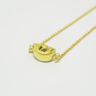 《過年特別推薦》迷你金色元寶 純銀項鍊(純銀鍍正18K金版)