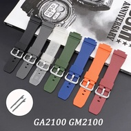 Rubber Watch Band Strap For Casio For G-Shock GA2100 GM2100 16mm Men Sport TPU Diving Watch Accessor