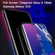 BASEUS ORIGINAL Tempered Glass Full Screen Samsung Galaxy S10 S 10 0.15mm 4D Anti-Scratch Protector