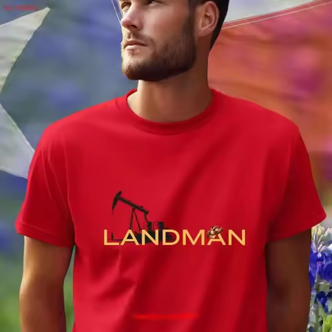 Landman Oil Rig T Shirt Field SweaT Or Worker Retro Dad His Christmas Fathers Day vintage Washed Sty