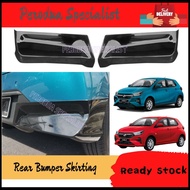 Perodua Axia 2023 - 2024 Rear Bumper Skirting Side Rear Skirt Gear Up Glossy Black Colour Accessorie