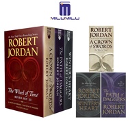 3Pcs The Wheel of Time Premium Boxed Set III: Books 7-9 (A Crown of Swords The Path of Daggers Winte