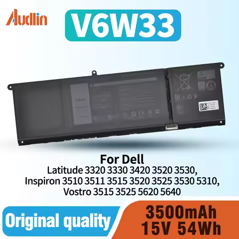 V6W33 54Wh Battery for Dell Inspiron 15 3510 3511 3515 3520 5418 5420 5425 5430 Latitude 3320 3420 3