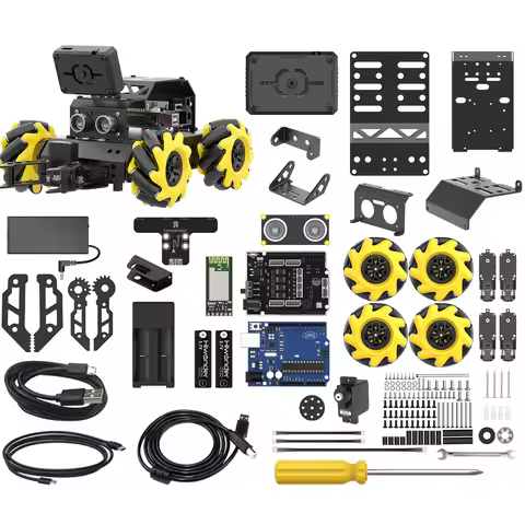High Quality ESP32 Education Robot miniAuto 360° Omnidirectional Movement Robot Car Kit with AI Visi