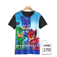 PJ Mask Kids T-Shirt Cartoon TV Kids Clothes LP3D-179