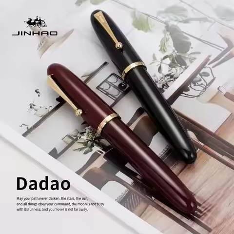 Jinhao 9019 Fountain Pen Transparent Color EF/F/M Nib Ink Student School Stationery Business Office 