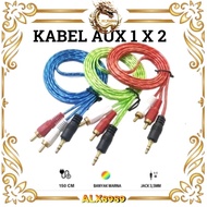 Audio jack CABLE 2in1 AUX AV 1X2 Origina AVl 1*2 CABLE AUX 1X2 LENGTH 1.5METER