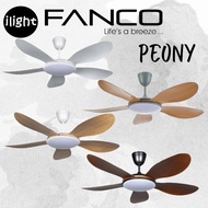 FANCO Peony 52 Inches 5 Blade DC Motor 3C LED Light Ceiling Fan