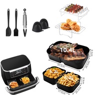 Tikar Penggoreng Udara Segi Empat Sesuai untuk Dulang Pembakar Silikon Ninja AF500EU 7 Quart Kapasit