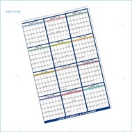 VA 2026 Full Year Calendar Wall Planner 2026 Yearly Planner Erasable Wall Planner