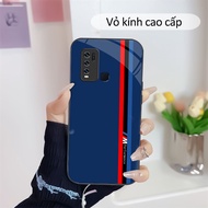 Color Racing Line C Tempered Glass Case vivo Y15 S,Y17,Y19,vivo Y20,Y50,vivo Y72 5G High-Quality Glass Case