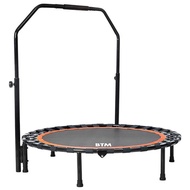 BTM Trampoline Children's Toys with Handrail Fitness Foldable Relieve Exercise Lack Rubber Band Type Play Home Use Diet Equipment for Kids Adults Gift
