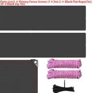 2/1PCS 1×6m/1x3m Balcony Privacy Fence Netting Sun Shade Nets Garden Courtyard Fence Screen Mesh Fen