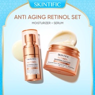 SKINTIFIC Retinol Skin Renewal Moisturizer Anti-Aging Anti-Wrinkle Reduce Fine Lines Day Night Face 