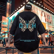 [M-8XL] 2026 Summer Butterfly Print T-Shirts - 5 Colors for Men & Women